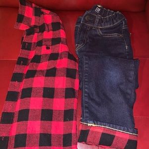 Kids boy pants & shirt set. Size 6